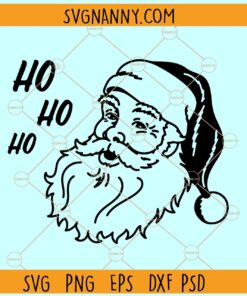 Santa Ho Ho Ho SVG, Santa Claus SVG, Retro Christmas SVg, Santa SVG