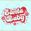 Santa baby retro SVG