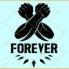 Wakanda Forever Salute SVG, Forever salute svg, Wakanda sign SVG