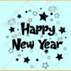 Happy New Year SVG, New year svg, New year eve svg, Cheers to new year svg