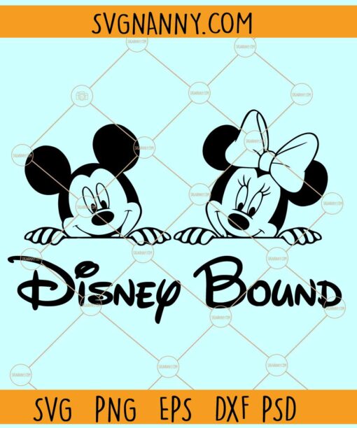 Mickey Minnie Disney bound SVG, Disney Bound Svg, Mouse Bound Svg, Family Vacation Trip Svg
