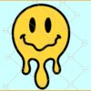 Melting Smiley SVG, melted smiley svg, Smiley Face Drip svg, Smiley face svg