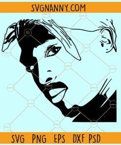 2PAC SVG file, Tupac Png, 2Pac svg, Tupac Shirt print svg, 2Pac Shakur Silhouettes SVG