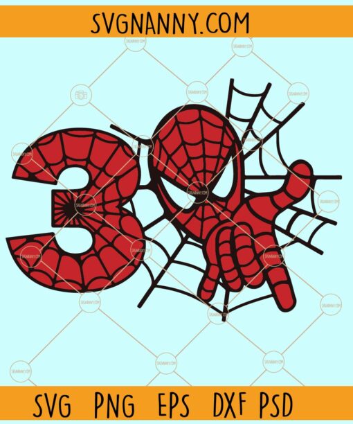 3rd birthday Spiderman SVG, 3rd Birthday Boy spiderman svg, Birthday svg