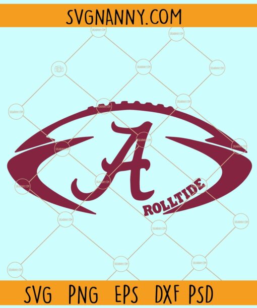 Alabama Roll Tide svg, Alabama Roll Tide Football svg, Football svg, Football Mascot svg