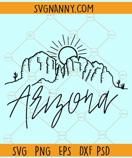 Arizona SVG, Arizona SVG, Arizona State SVG, Arizona Outline SVG, Outline of the State of Arizona Svg