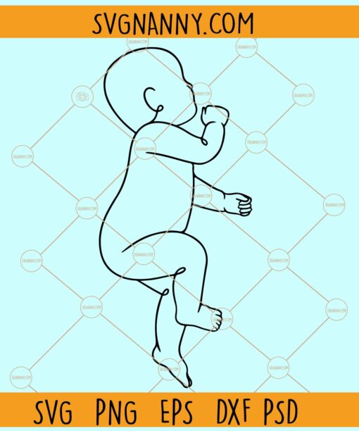 Baby boy line art SVG, Baby boy line art clipart svg, Baby boy line art wall art design svg