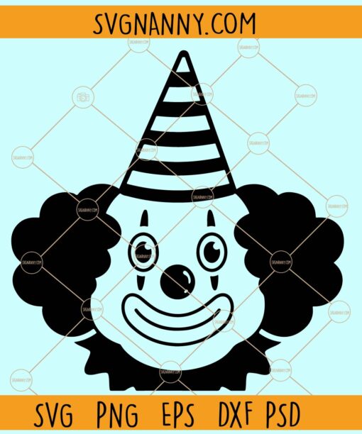 Birthday Clown svg, Clown svg file, Circus svg, Happy Clown  svg, Birthday Clown svg