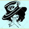 Black Lady with Hat SVG, Black Lady Praying SVG, Afro Woman  Praying SVG
