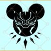 Black Panther Mickey Head SVG, Mickey Black Panther svg, black panther svg, black panther png