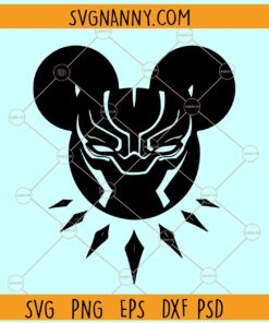 Black Panther Mickey Head SVG, Mickey Black Panther svg, black panther svg, black panther png