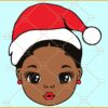 Black girl Christmas SVG, Black girl Christmas svg, Girl peekaboo svg, Merry Christmas Black Girl Svg