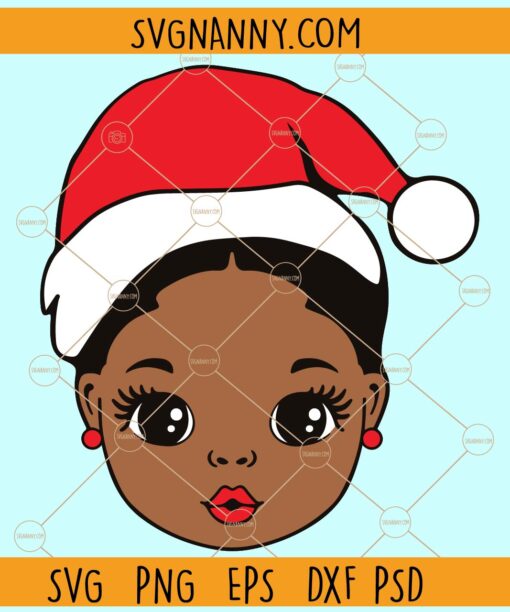 Black girl Christmas SVG, Black girl Christmas svg, Girl peekaboo svg, Merry Christmas Black Girl Svg