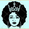 Black woman with crown SVG, Queen svg, Diva svg, Black woman SVG, Black Girl Magic SVG