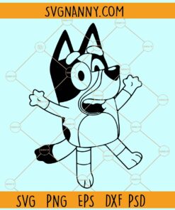 Bluey Bandit Heeler SVG, Bluey Family Party svg, Cartoon Dog SVG, Bluey svg