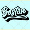 Boston retro font SVG, Boston Svg, Boston Silhouette svg, Boston Png