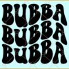 Bubba wavy letters SVG
