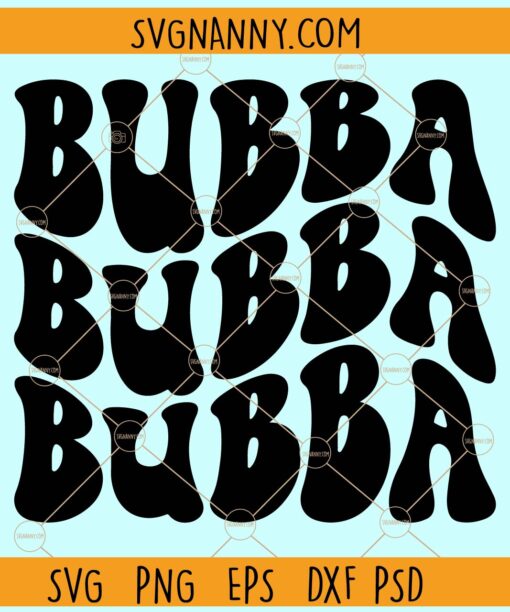Bubba wavy letters SVG