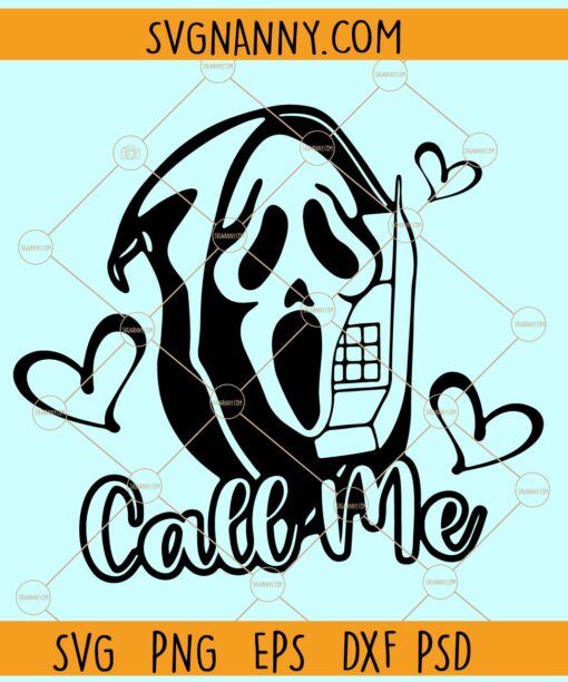 Call me ghost SVG, Ghost Halloween Svg, Spooky SVG, Halloween Svg