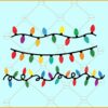 Christmas lights SVG, Tangled Christmas lights svg, Christmas Clip Art svg