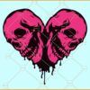 Couple Valentine Skull SVG, Valentine Skull SVG, Valentine's Day SVG, Valentine Shirt Svg