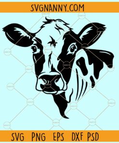 Cow Face SVG, Cow svg, Cow Head svg, Cute cow svg