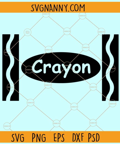 Crayon Template SVG, Crayon Svg, Crayon Wrapper Svg, Crayon Costume Svg