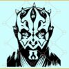 Darth Vader svg, Darth Vader face svg, Darth Vader clipart svg, Star wars character svg