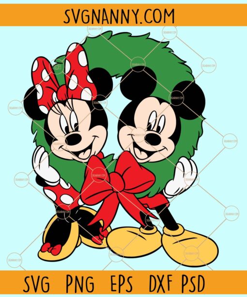 Disney Christmas SVG, Mickey mouse svg, Merry Christmas svg file, Christmas sign svg