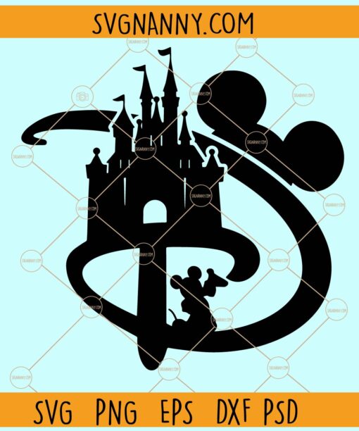 Disney D Castle Mickey SVG, Disney svg, D svg, Disney Castle svg, Mickey SVG