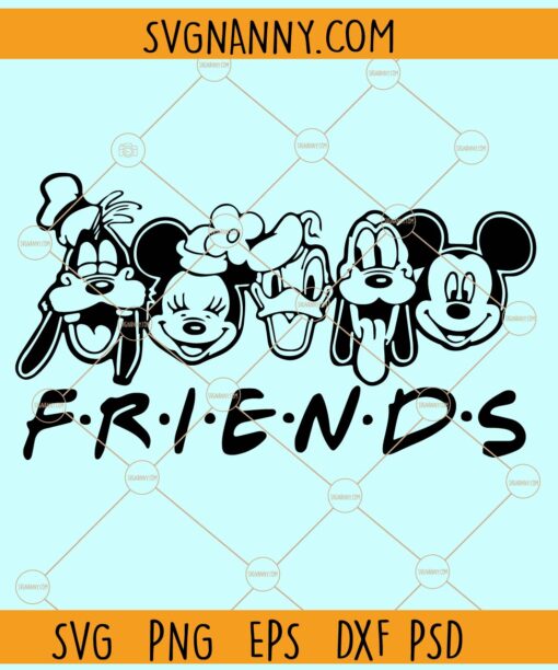 Disney Friends SVG, Best Friend SVG, Friends SVG, Castle, Trip SVG, Mickey and friends svg