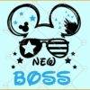 Disney new boss SVG, Mickey Mouse svg, Mickey Mouse ears png