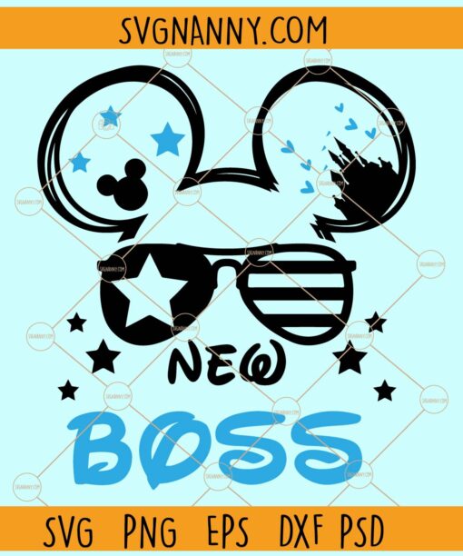 Disney new boss SVG, Mickey Mouse svg, Mickey Mouse ears png