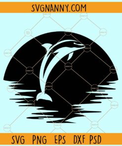 Dolphin Jumping Wall Art SVG, Jumping Dolphin Svg, Dolphin Svg, Holidays Svg