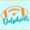 Dolphins Football SVG, Dolphins svg, Dolphins Mascot svg, Dolphins Pride svg, Football Svg