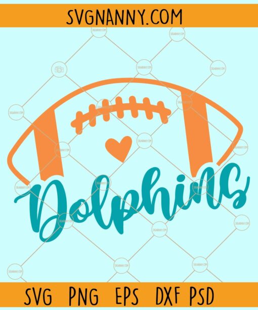 Dolphins Football SVG, Dolphins svg, Dolphins Mascot svg, Dolphins Pride svg, Football Svg