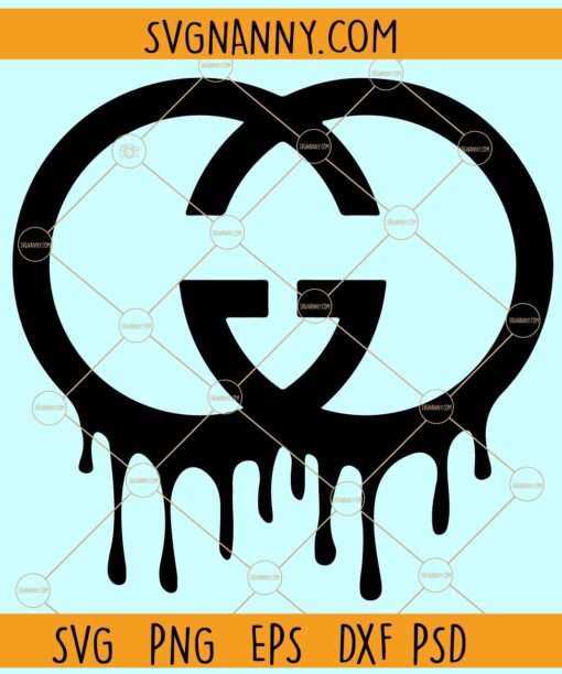 Dripping Gucci Logo svg, Melting Gucci Logo svg, Gucci svg, Dripping Gucci Logo svg