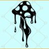 Dripping Mushroom SVG, Dripping Crescent Mushroom SVG, Mushroom SVG