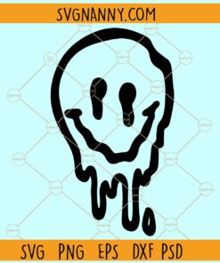 Dripping smiley svg, ,Drippy Smiley Face SVG, Smiley face drip svg