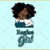 Eagles girl SVG, Philadelphia Football Mascot Svg, Philadelphia Football PNG, Eagles svg