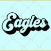 Eagles retro SVG, Eagles Mascot svg, Football svg, Football lover svg, Football Mascot svg
