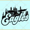 Eagles skyline SVG, Eagles Skyline Philadelphia Football Mascot Svg, Philadelphia Football PNG