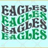 Eagles wavy stacked letters SVg, Eagles Tee Svg, Eagles Svg, Eagles Shirt Svg