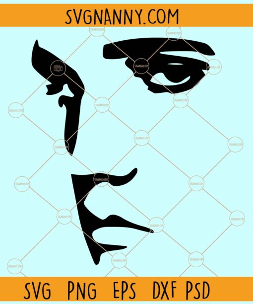 Elvis Face SVG, Elvis Presley Svg, King of Rock svg, King of Rock, Rock'n Roll svg