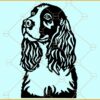 English Springer Spaniel SVG, English Springer Spaniel Dog Lovers svg, Dog Svg
