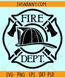 Fire Department Logo svg, Maltese Cross Svg, Fireman Svg, Fire Fighter svg, Fire Department Svg