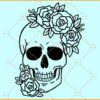 Floral skull svg, Floral Skull clipart svg, Flower Skull Svg, Flower Skull Clip Art svg
