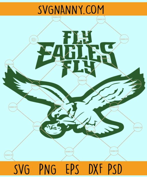 Fly Eagles Fly SVG, Eagles Mascot Svg, School Spirit svg, Football svg, Football lover svg
