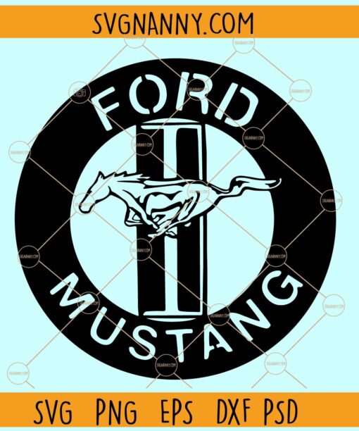 Ford Mustang SVG, Ford Mustang logo svg, Ford Mustang car svg, Car logo svg, Car svg