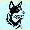 German shepherd head svg, German shepherd Svg, German shepherd clipart svg, Dog Svg